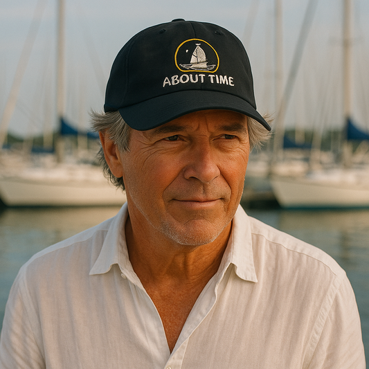 Sailing Caps | Cotton Embroidered Cap | About Time